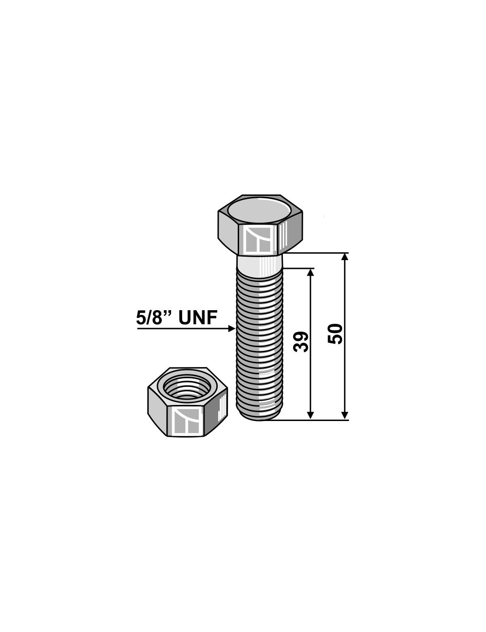 Boulon 5/8“ UNF