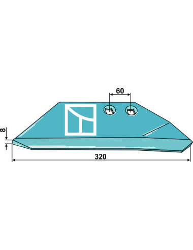 Aileron de rechange - droit