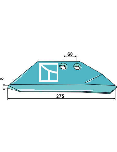 Aileron de rechange - droit