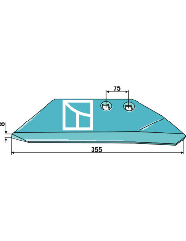 Aileron de rechange - droit