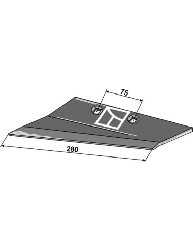Aileron de rechange pour soc à ailette, gauche