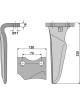 Dent pour herses rotatives, modèle droit
