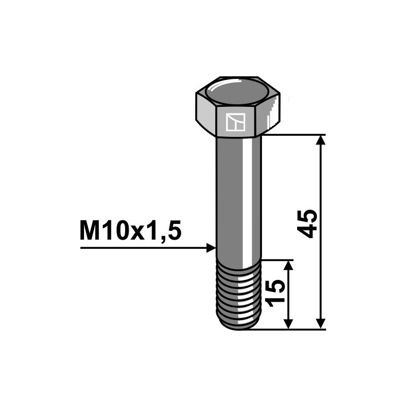 Boulon de sûreté M10 sans écrou