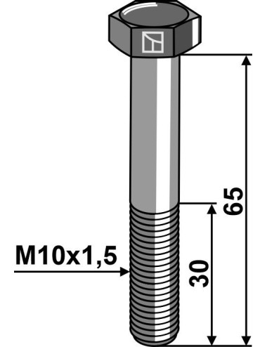 Boulon à tête hexagonale...