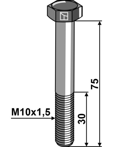 Boulon à tête hexagonale...