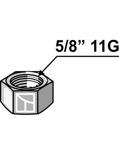 écrou 5/8'' 11G