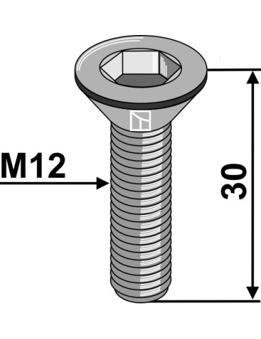 Boulon à six pan creux