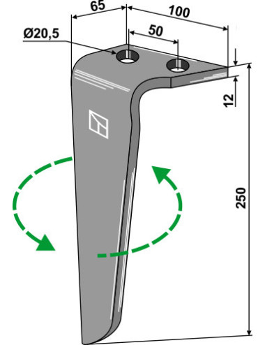Dent pour herses rotatives,...