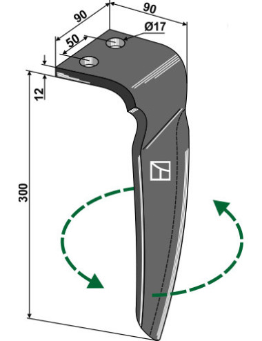 Dent pour herses rotatives,...
