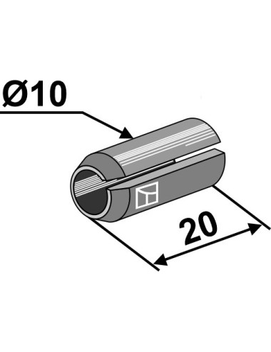 Goupille de serrage - Ø10x20