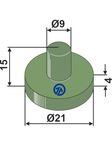 Elément de ressort en caoutchouc