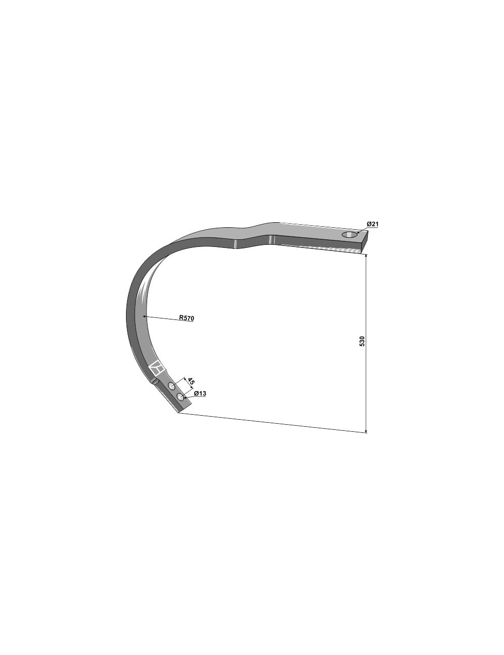 Dent-C 50 x 25 - modèle droite