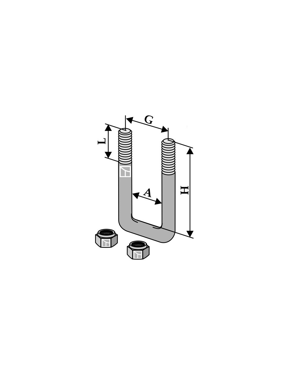 Boulon étrier - M12x1,75