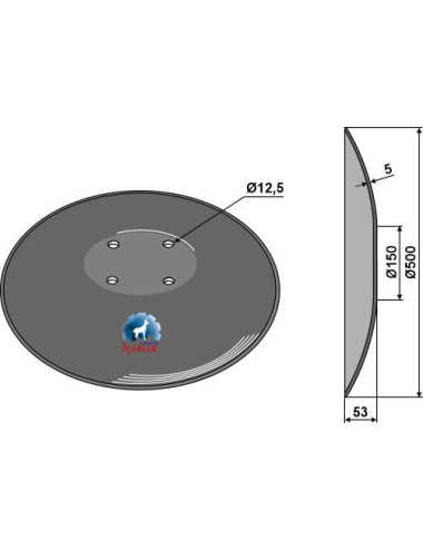 Disque lisse à fond plat -...