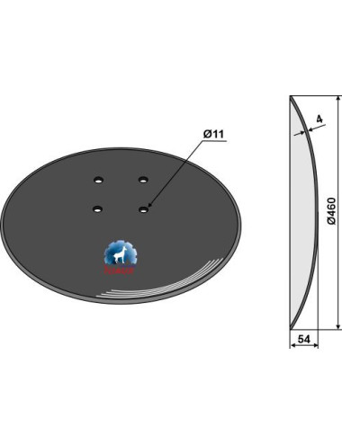 Disque lisse - Ø460x4