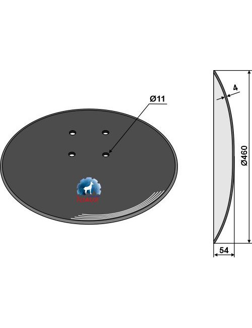 Disque lisse - Ø460x4