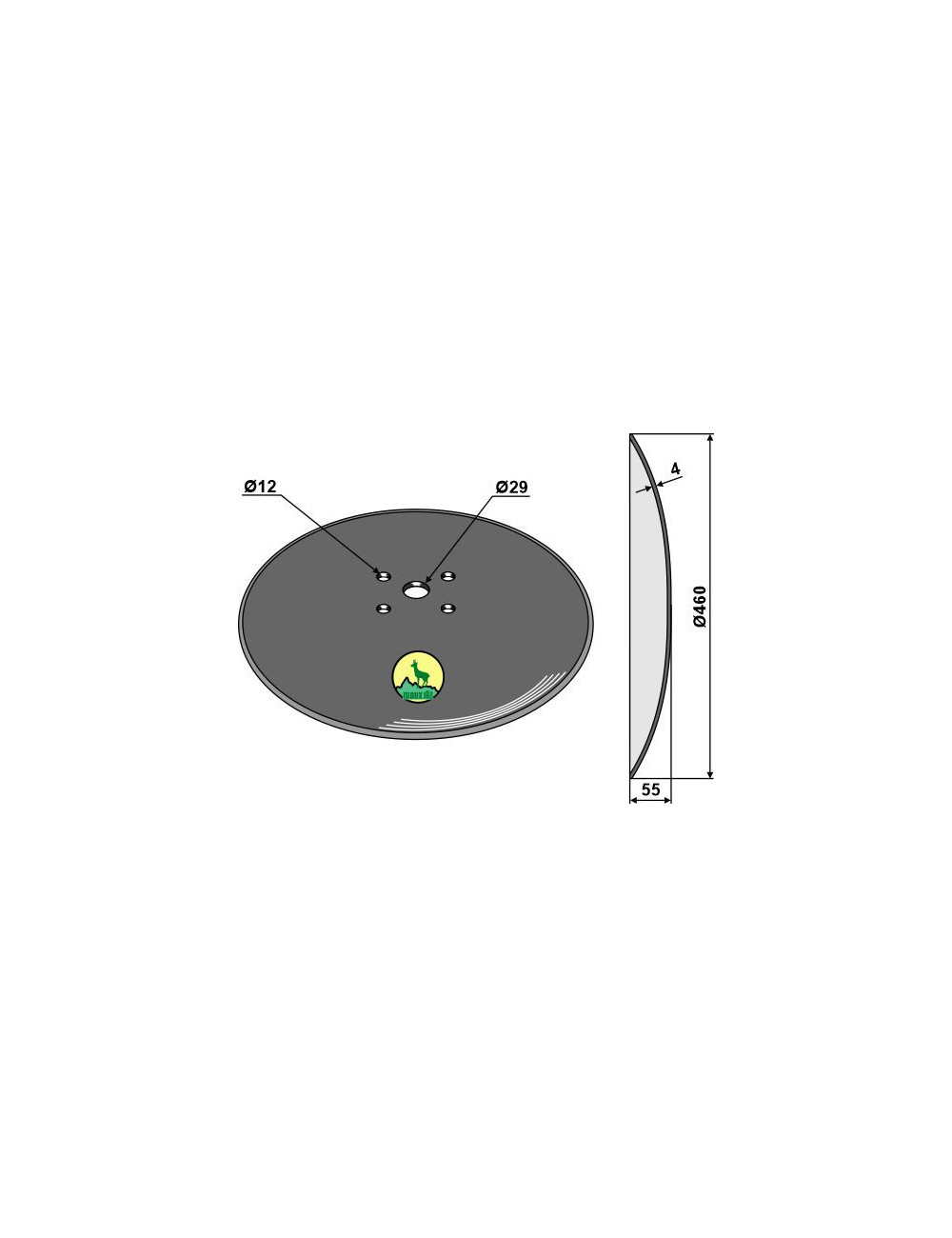 Disque lisse - Ø460x4