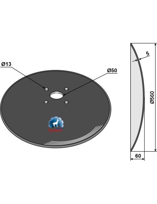 Disque lisse - Ø560