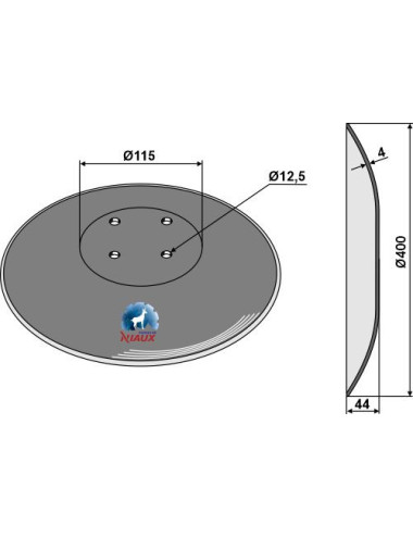 Disque lisse Ø400x4