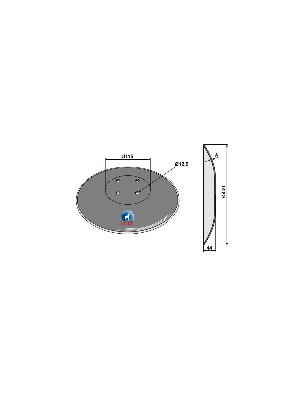 Disque lisse Ø400x4