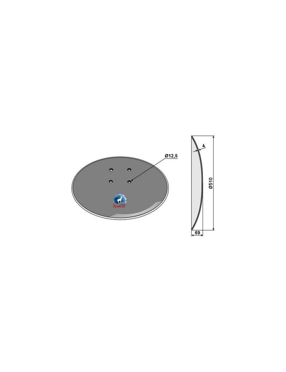 Disque lisse Ø510x4