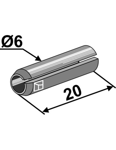 Goupille de serrage - Ø6x20