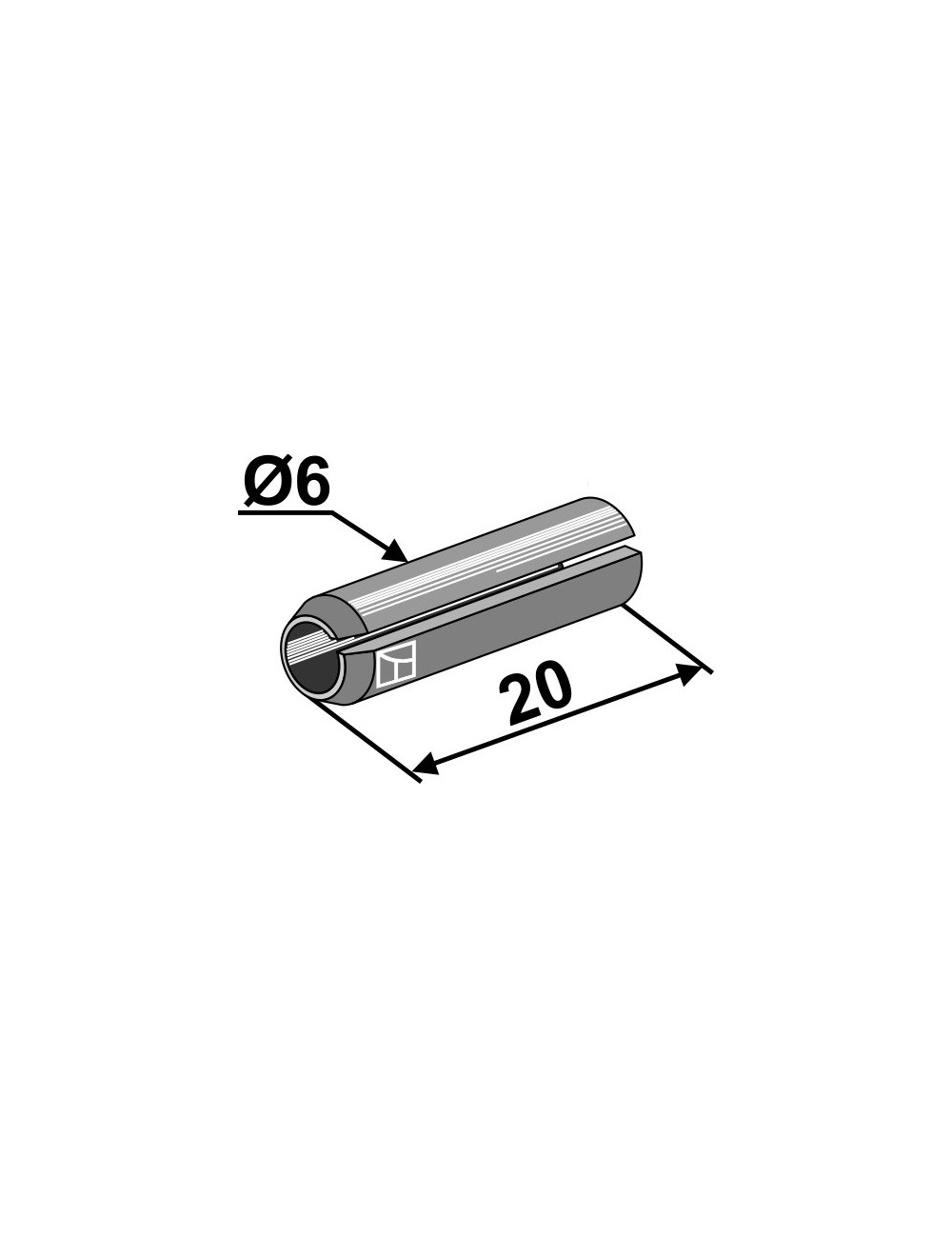 Goupille de serrage - Ø6x20