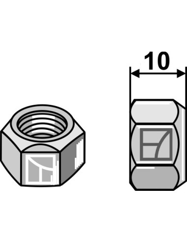 Écrou tout-métal avec...