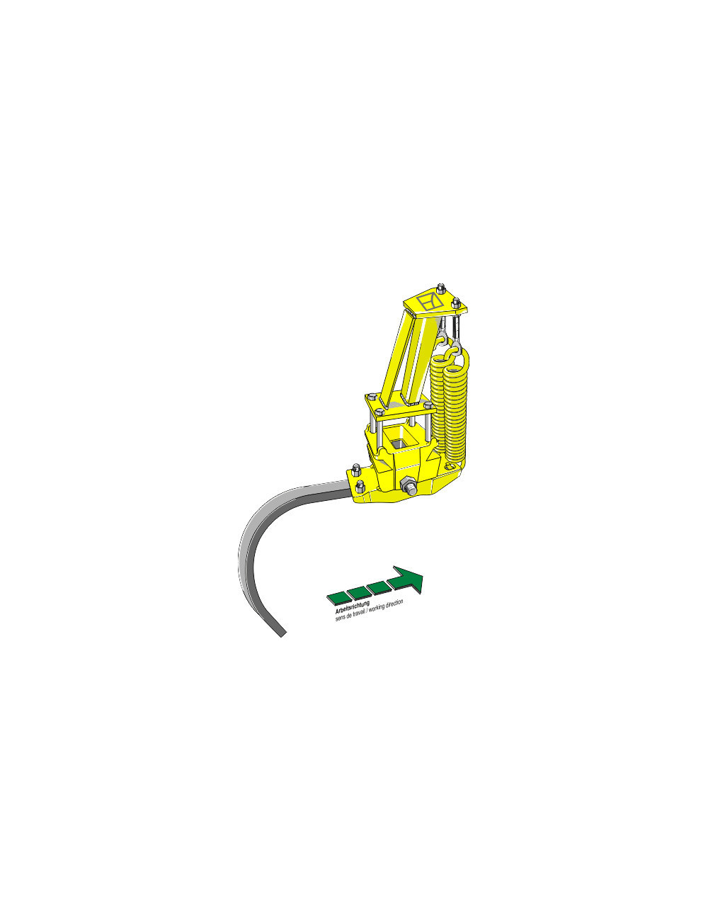 Ressort d´extirpateur compl. avec Dent-C