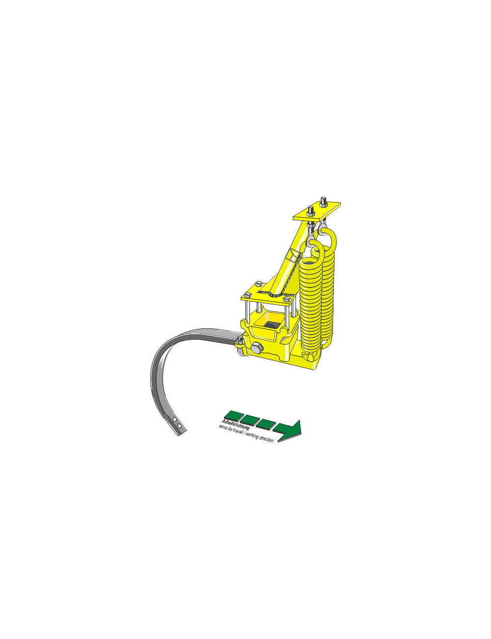 Ressort d´extirpateur compl. avec Dent-C