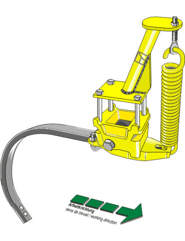 Ressort d´extirpateur compl. avec Dent-C