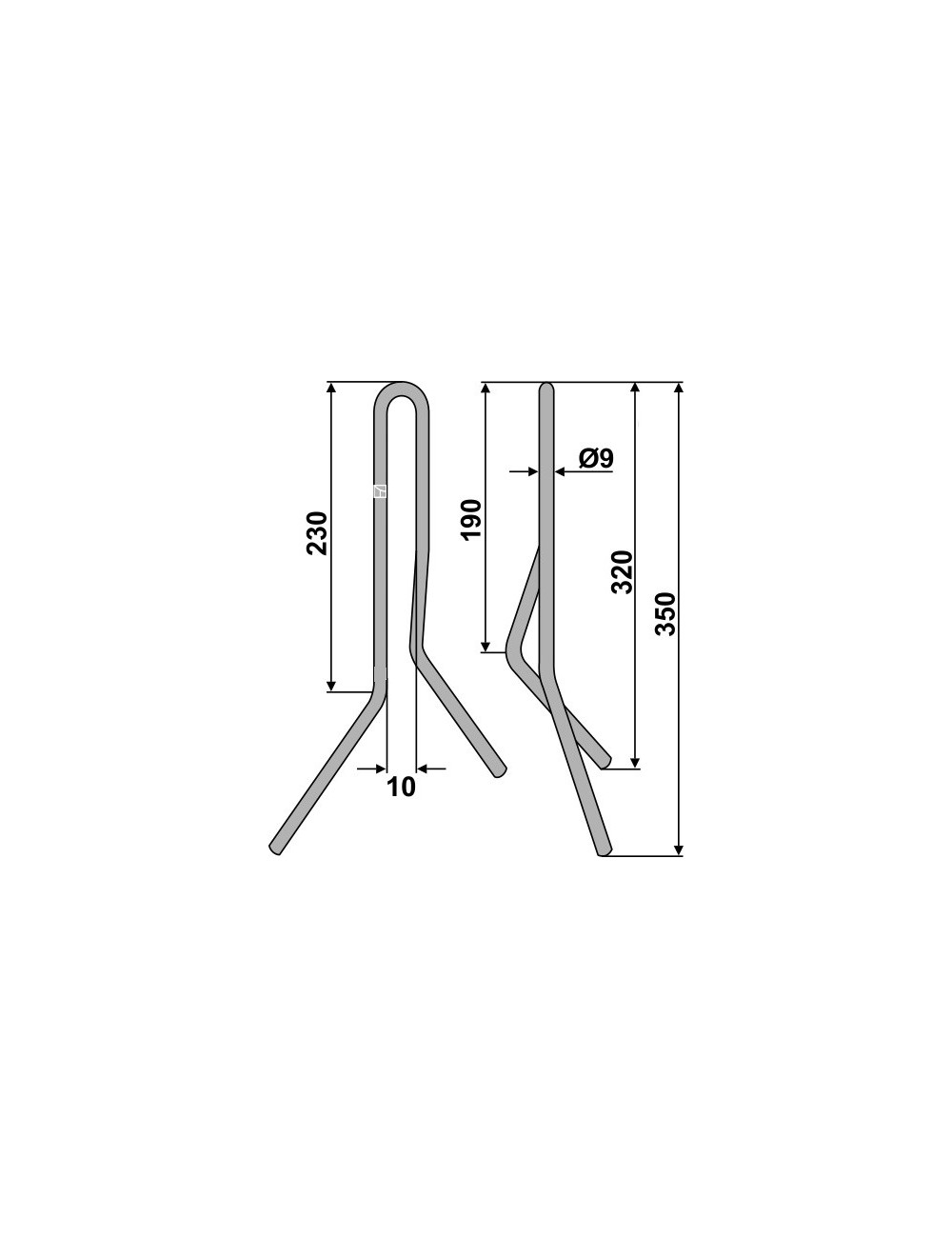 Griffe de semoir - Type D8