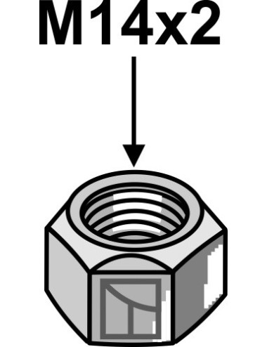 écrou à freinage interne M14