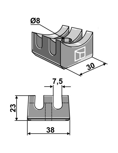 Bride de fixation seulement pour 10.HS-E1 - 10.HS-E2