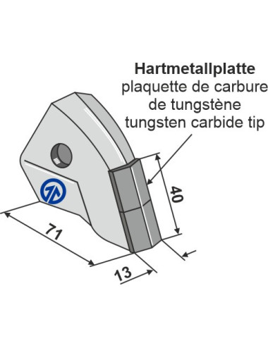 Pointe interchangeable - Semence uniquemen