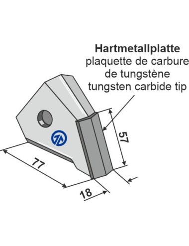 Pointe interchangeable - Semence uniquemen