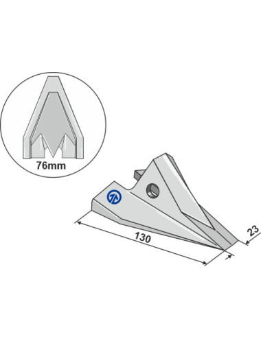 Pointe interchangeable - Semence uniquemen
