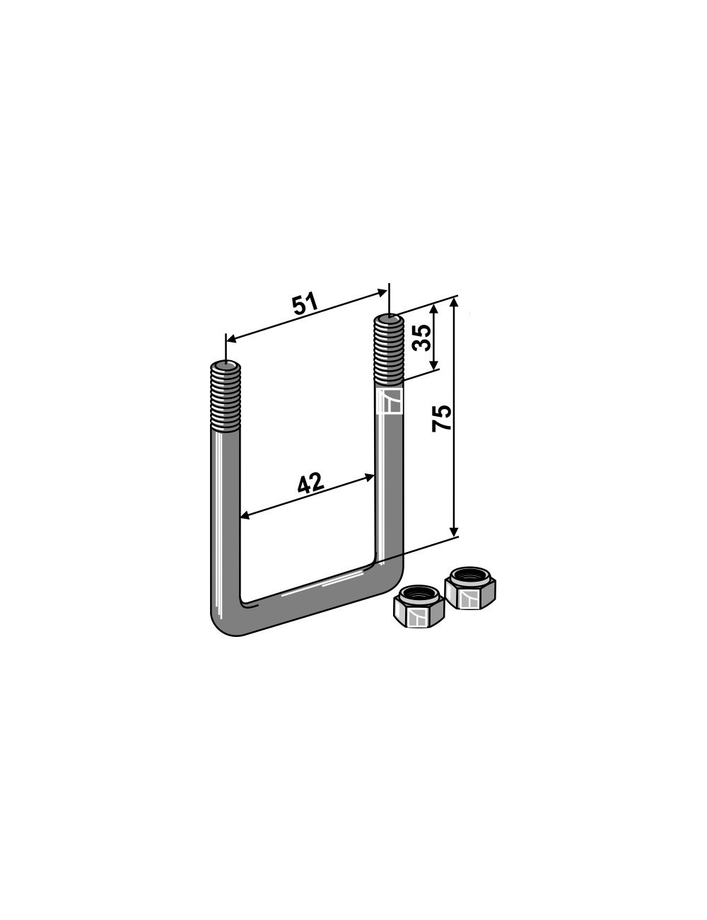 Boulon étrier - M10x1,5