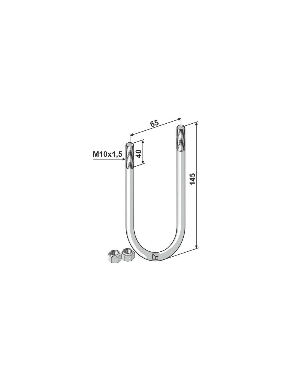 Boulon étrier - M10x1,5