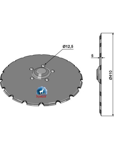 Disque de semoir Ø410x5