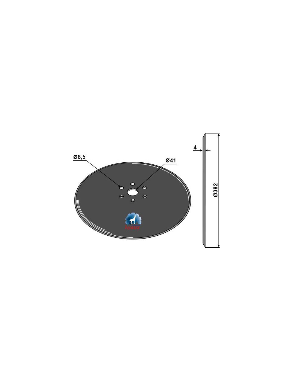 Disque de semoir Ø382x4