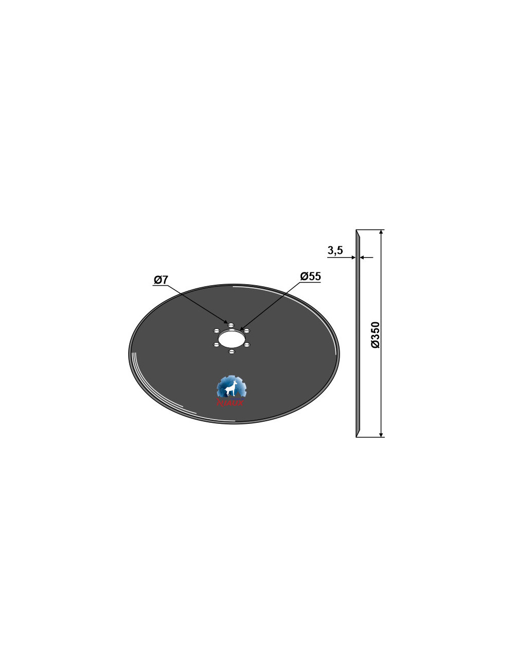 Disque de semoir Ø350x3,5