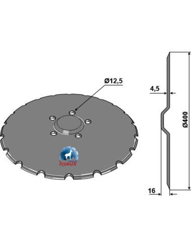 Disque de semoir Ø400x4,5