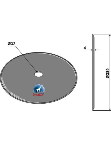 Disque de semoir Ø380x4