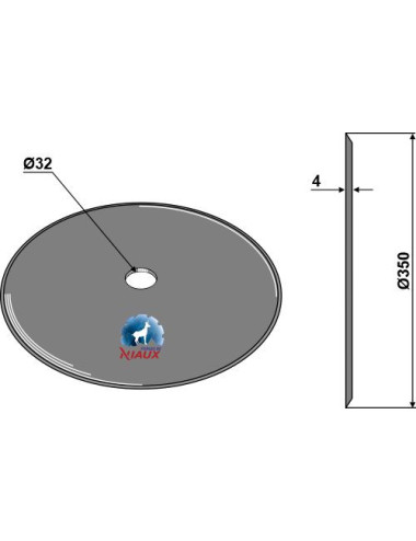 Disque de semoir Ø340x4