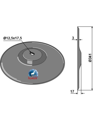 Disque de semoir Ø341x3