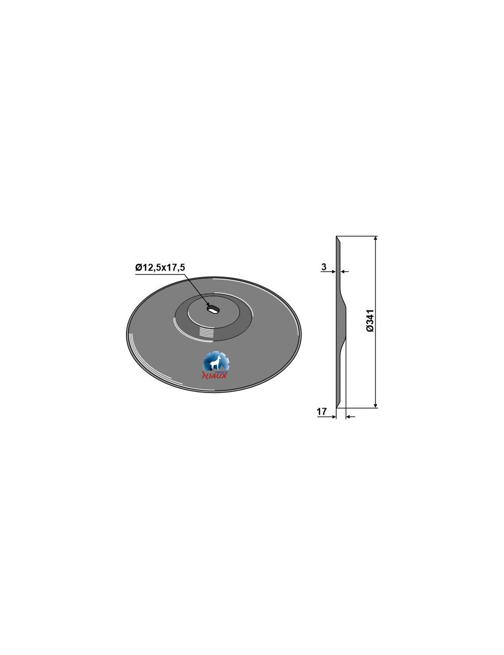 Disque de semoir Ø341x3