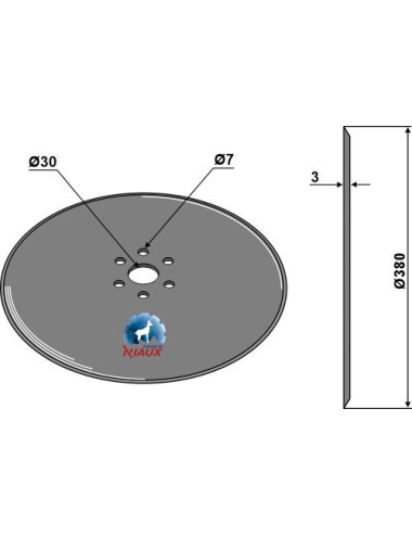 Disque de semoir Ø380x3