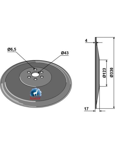 Disque de semoir Ø330x4