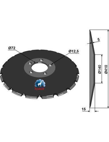 Disque de semoir Ø410x5